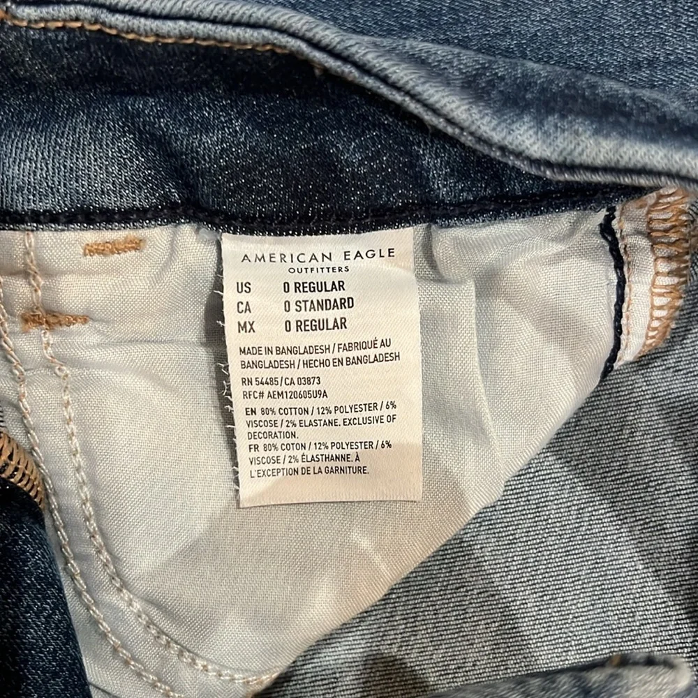 American Eagle Outfitters Dark Blue Ankle Jeans